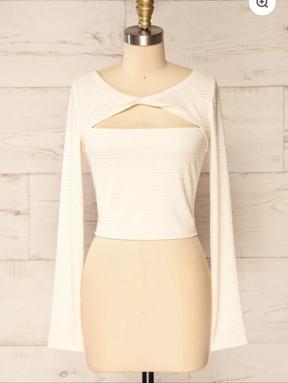 Elegant Cream Women's Top
